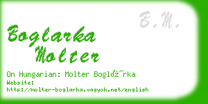 boglarka molter business card